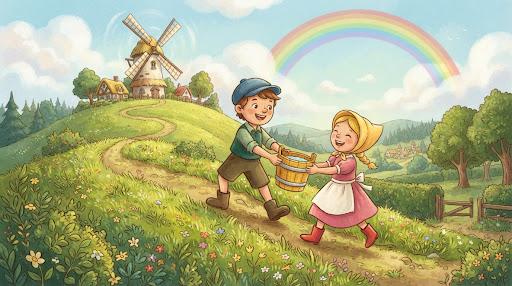 Jack and Jill Google Stitch 3D Artwork
